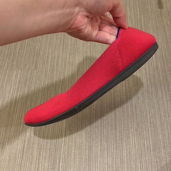 Rothy’s round toe flats hot pink color size 5.5 - Picture 4 of 13